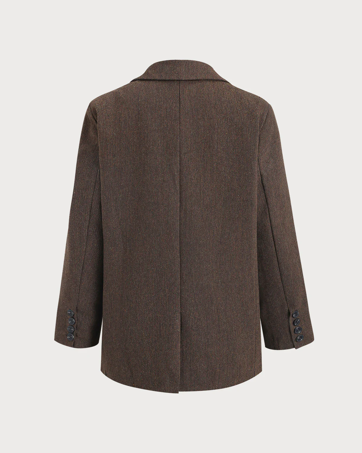 Brown Single Breasted Blazer