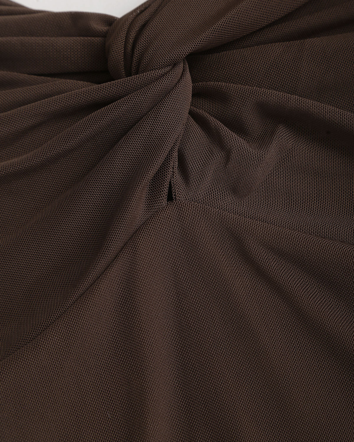 Coffee Off The Shoulder Twist Tee