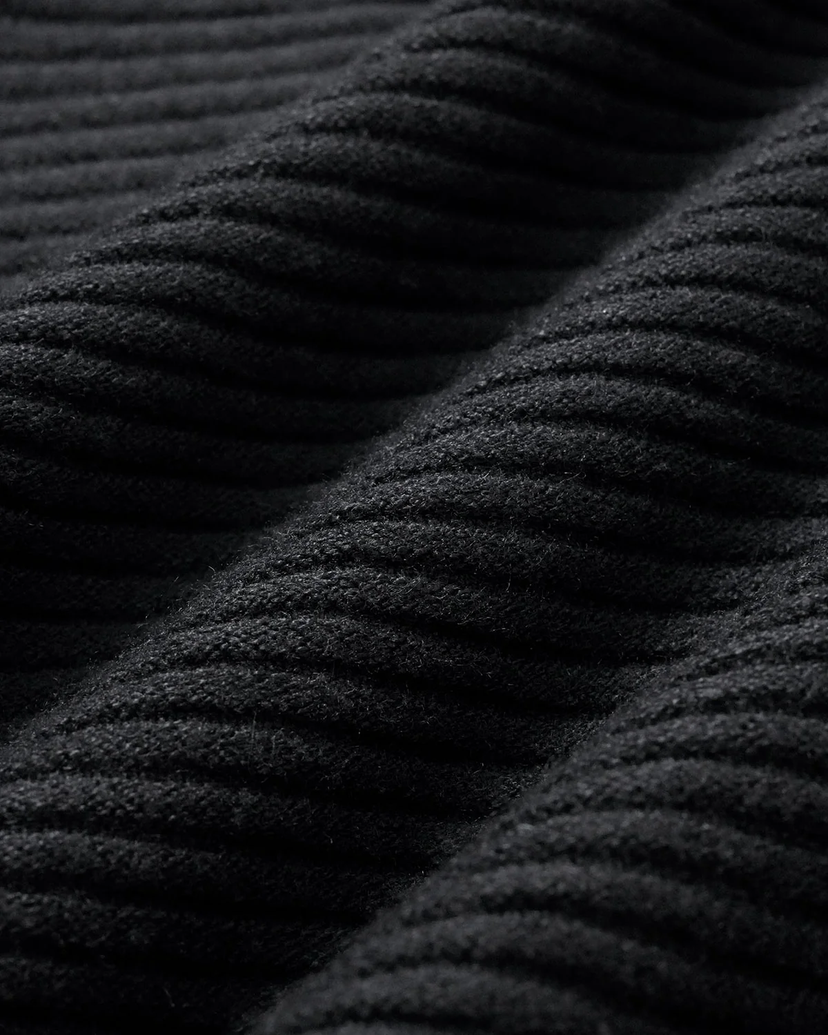 Black See Through Slim Knit Tee