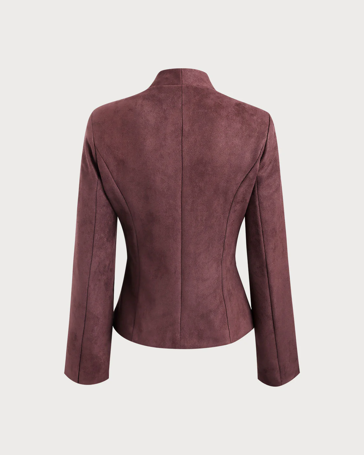Wine Red Button Jacket