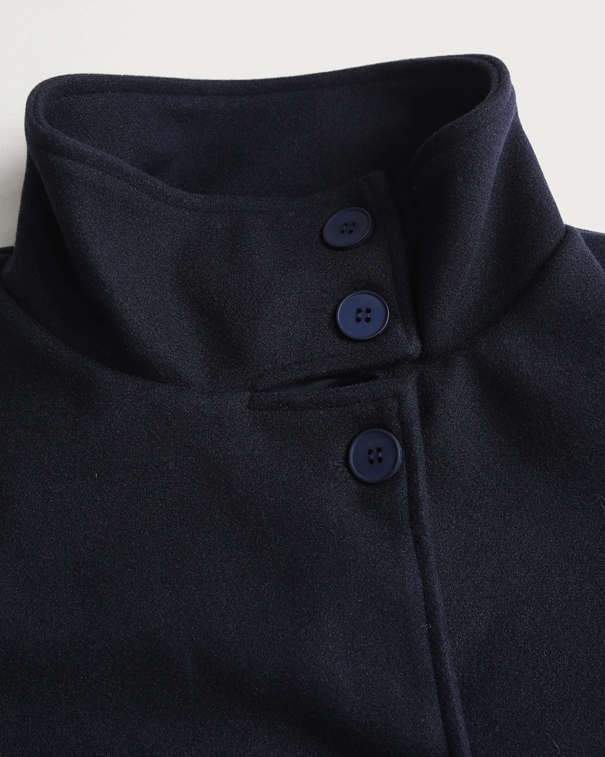 Blue Single Breasted Loose Jacket