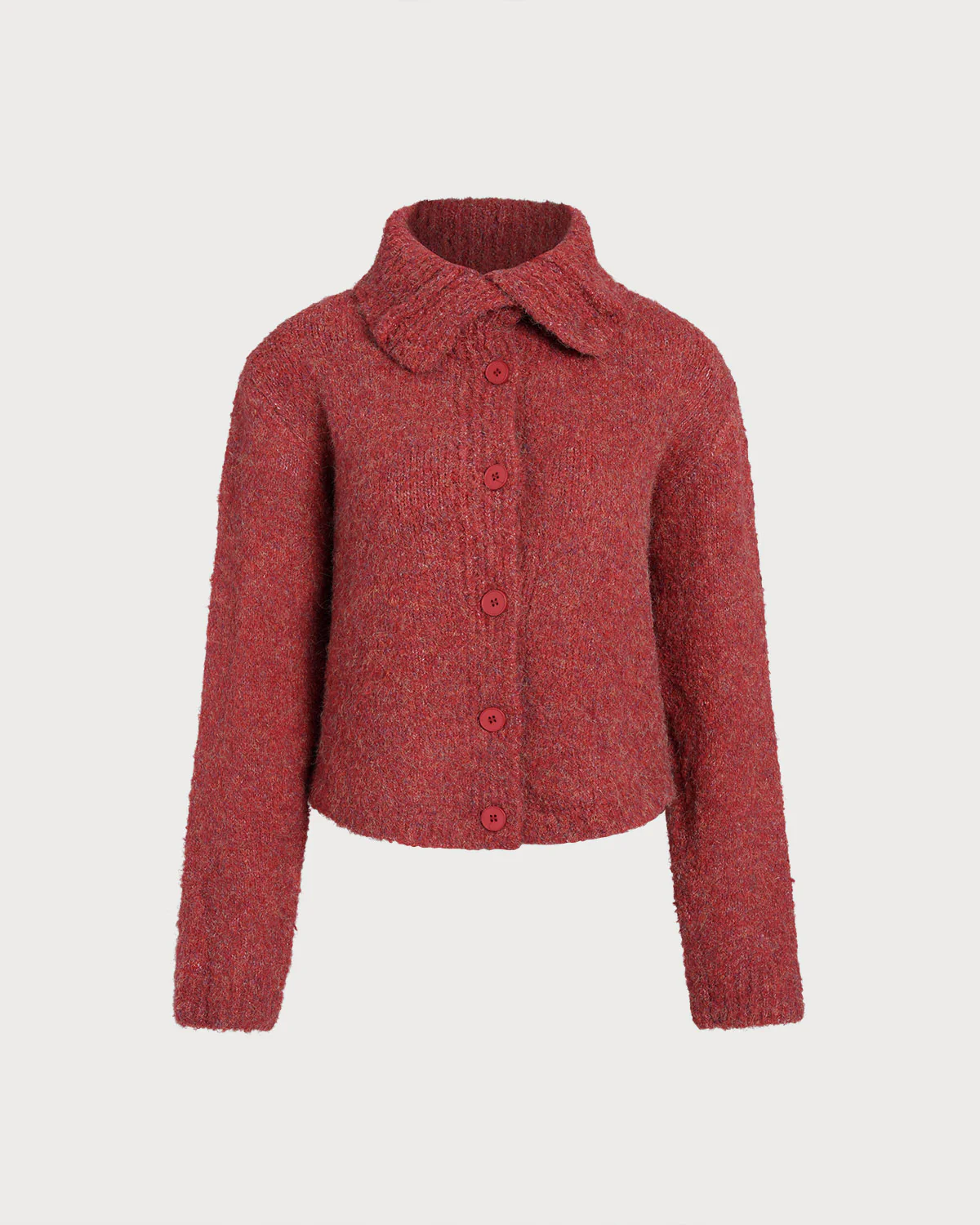 Red Turtle Knit Cardigan
