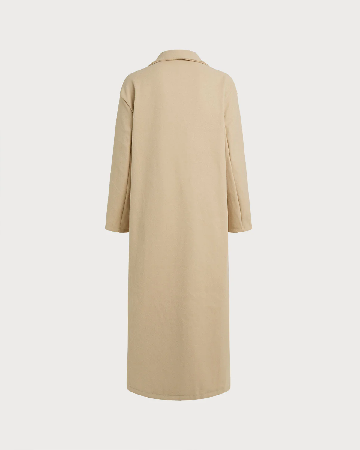 Camel Single Button Trench Coat