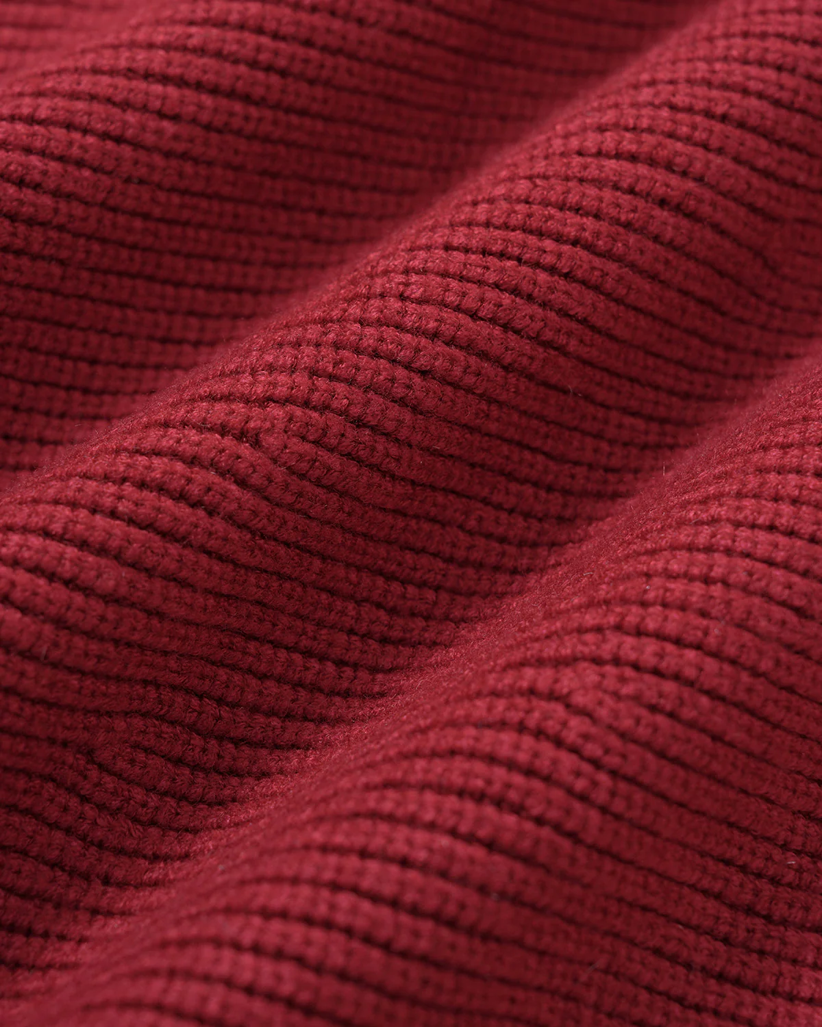 Wine Red Round Neck A-Line Sweater Dress