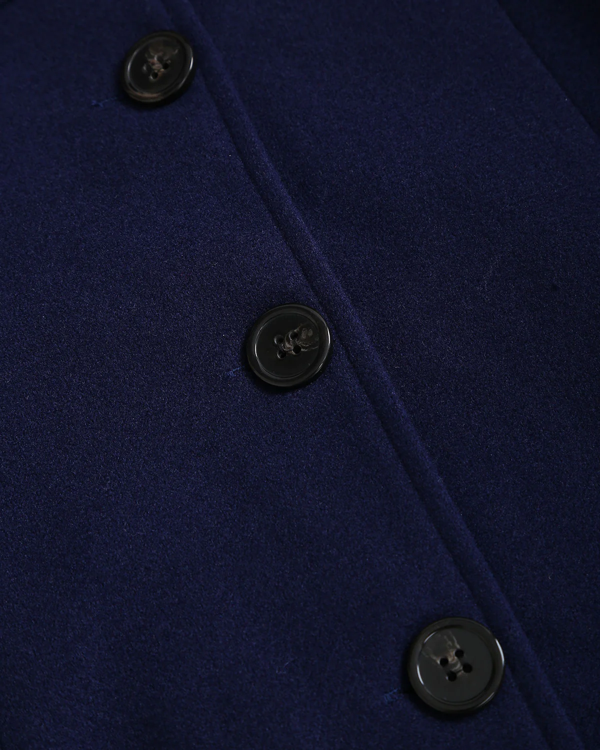 Navy 3/4 Length Sleeve Coat