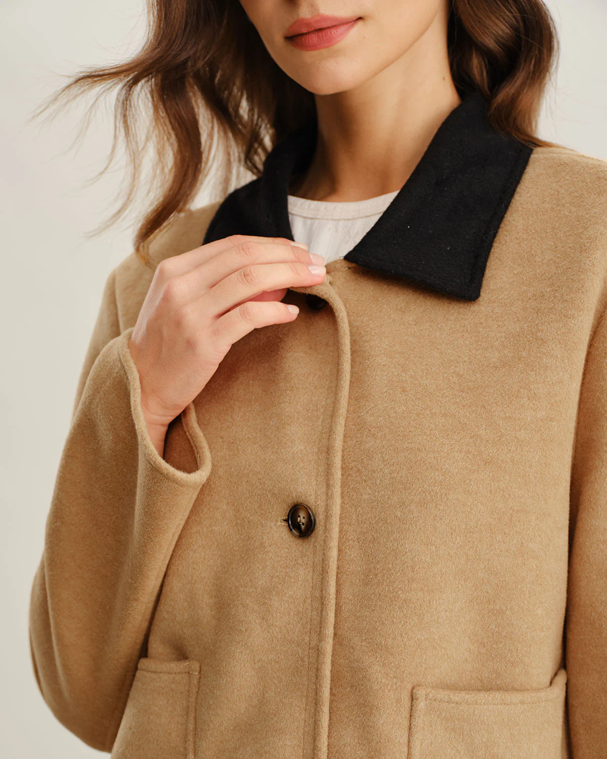 Khaki Contrasting Pocket Jacket