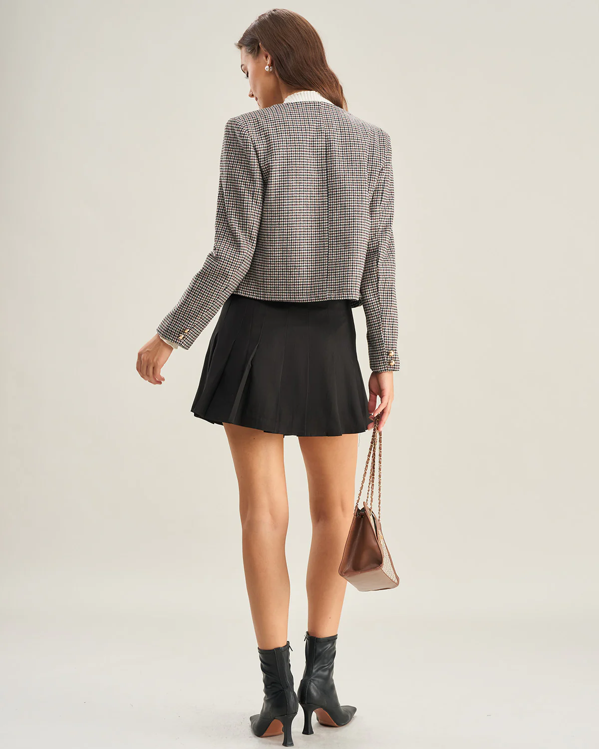 Black Button Pocket Blazer