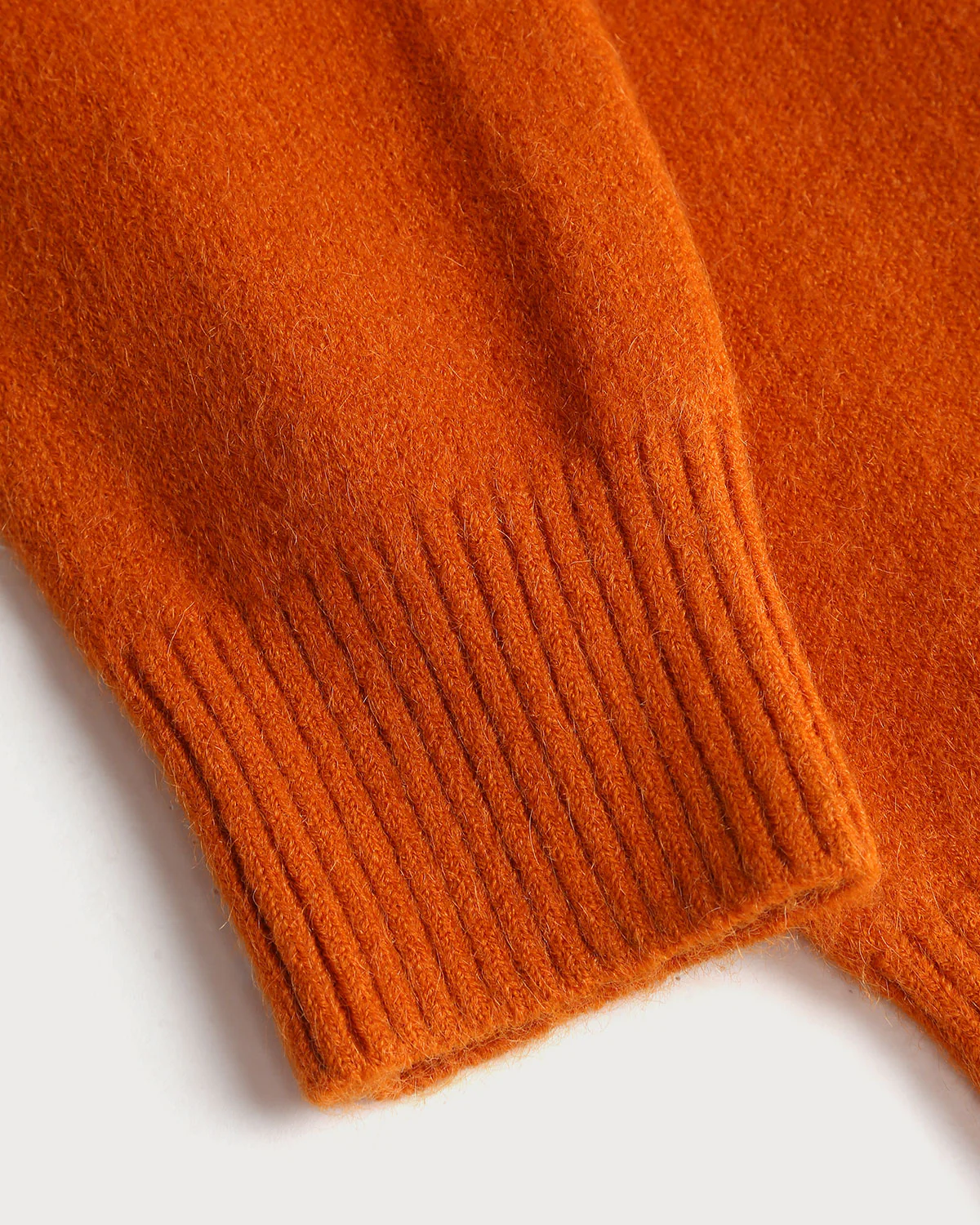Orange Contrasting Knit Cardigan