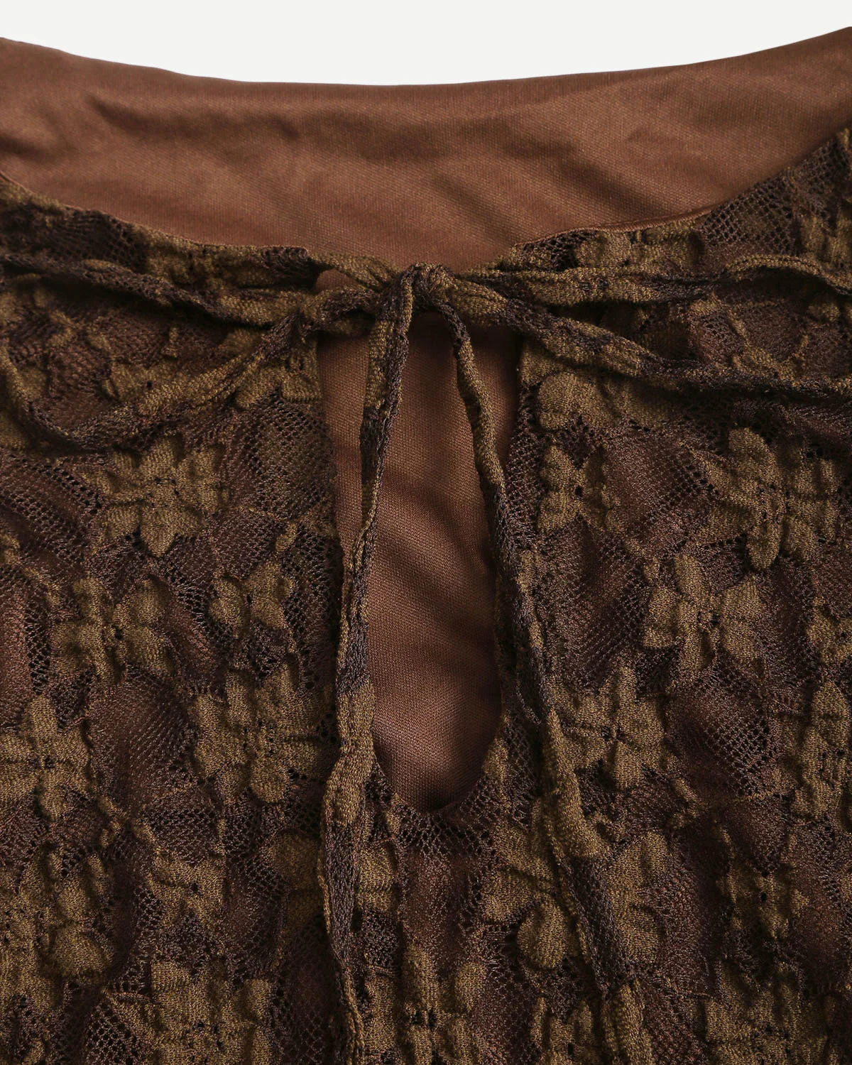 Brown Floral Bell Sleeve Maxi Dress