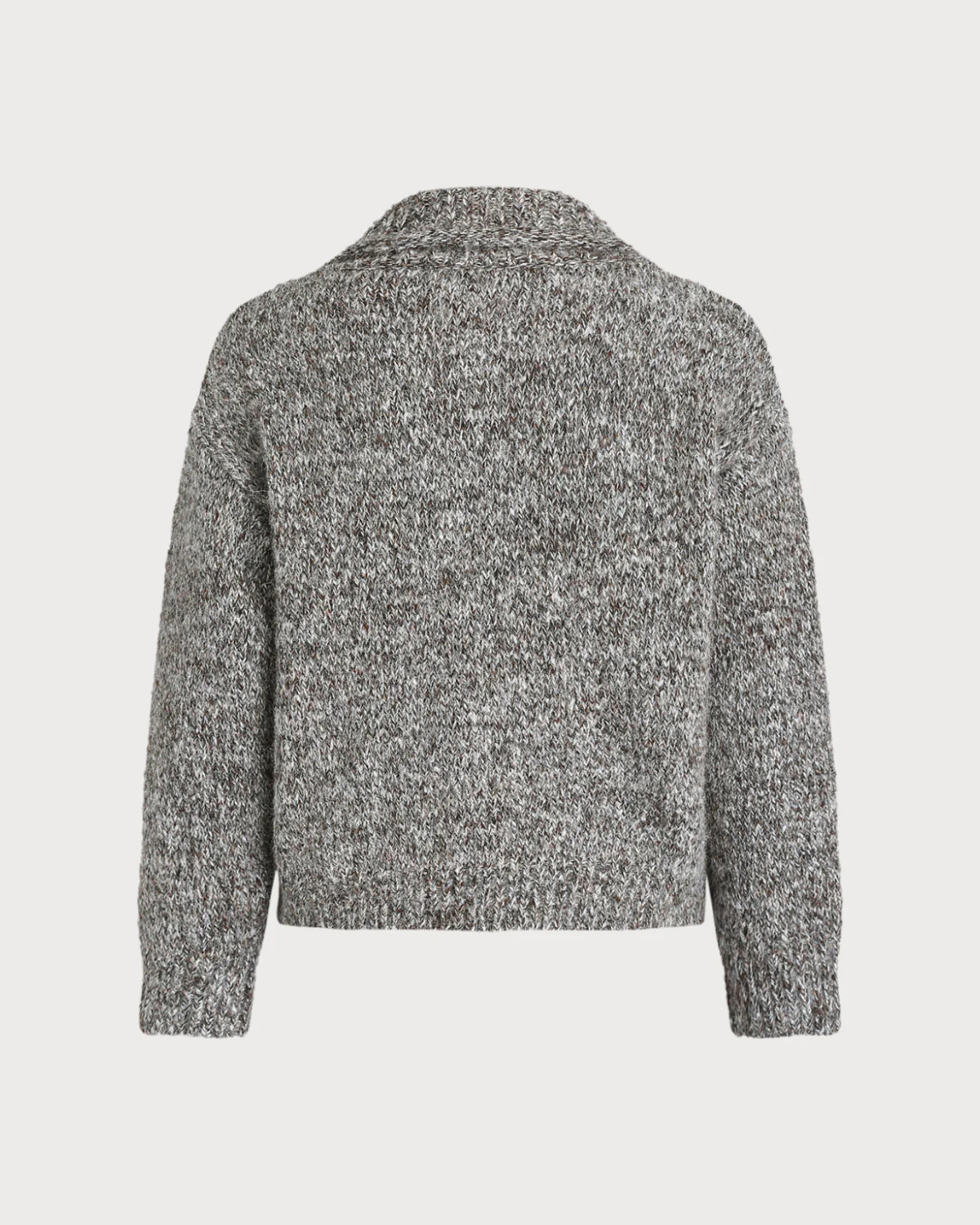 Coffee Turtle Knit Cardigan