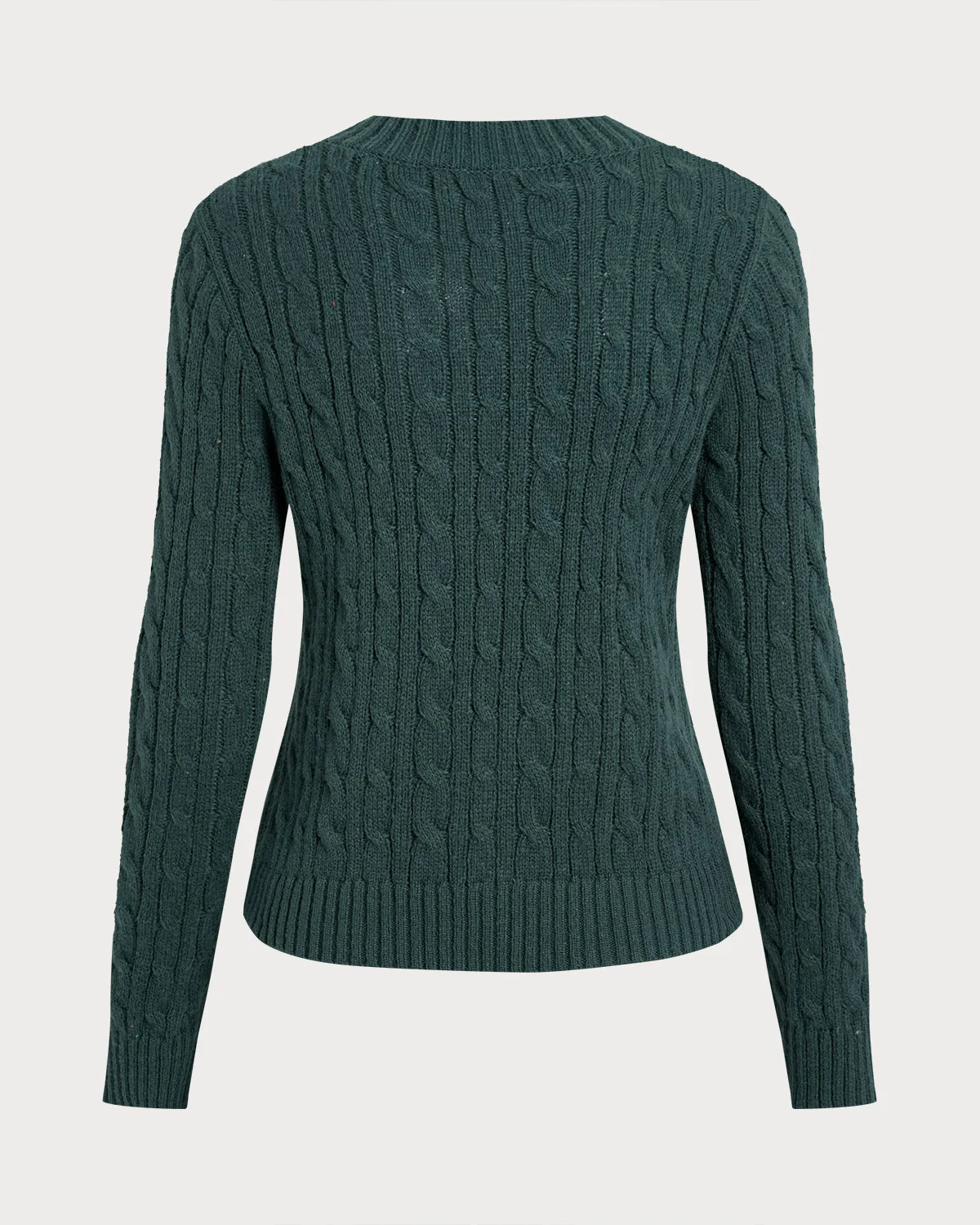 Green Single Breasted Daily Knit Cardigan
