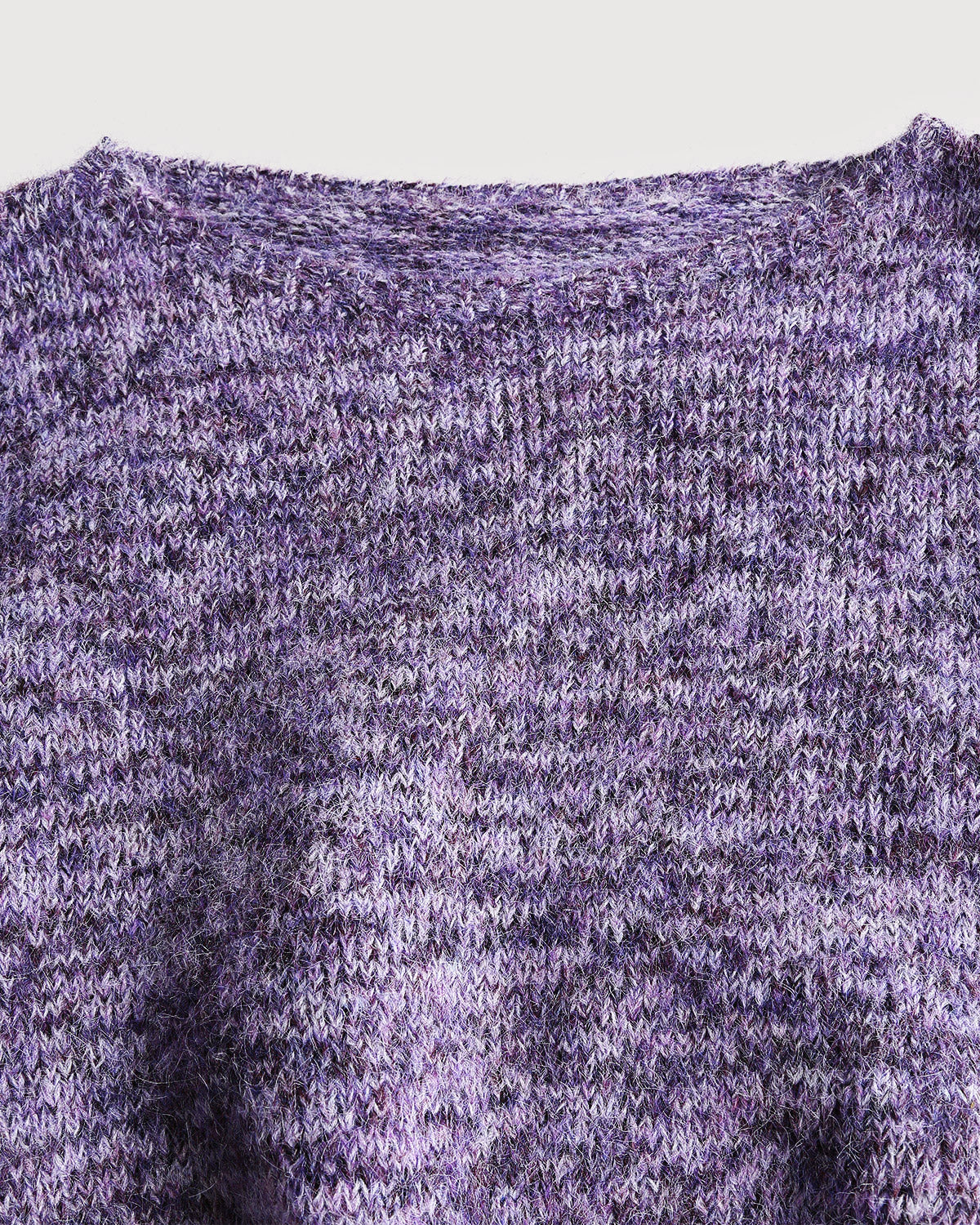 Purple Textured Loose Sweater