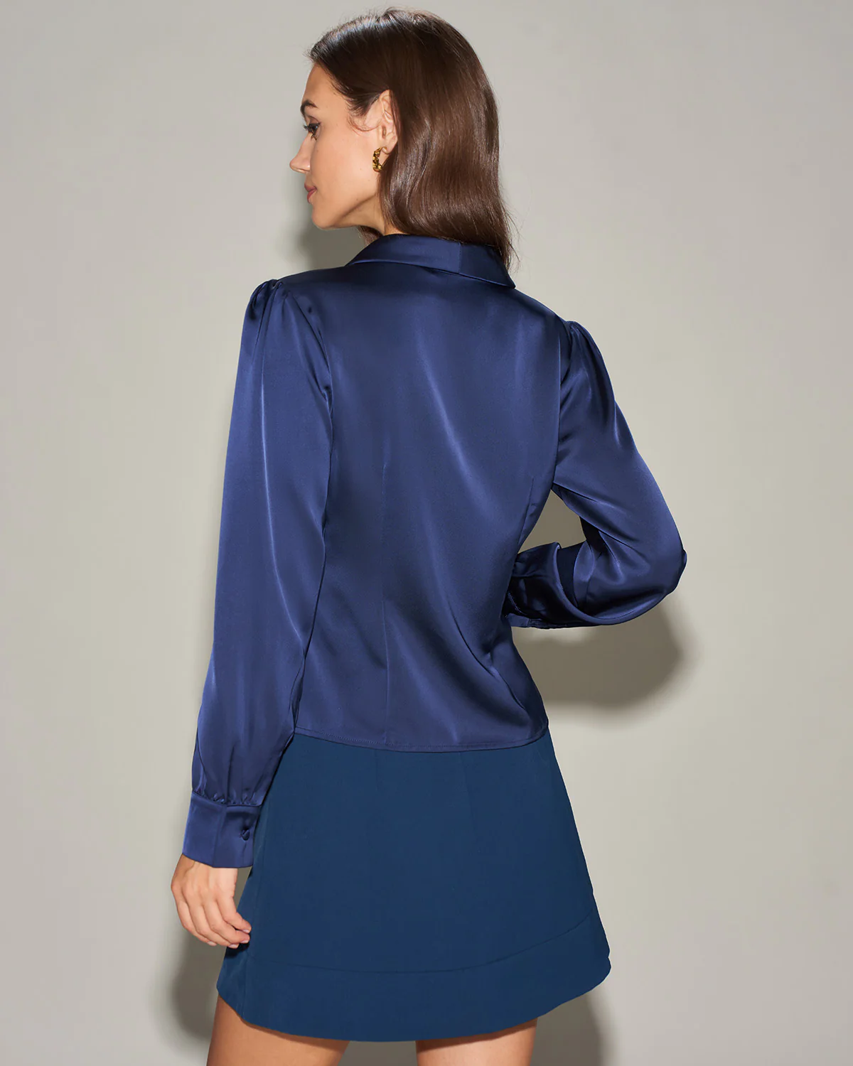 Navy Pocket Mini Skirt