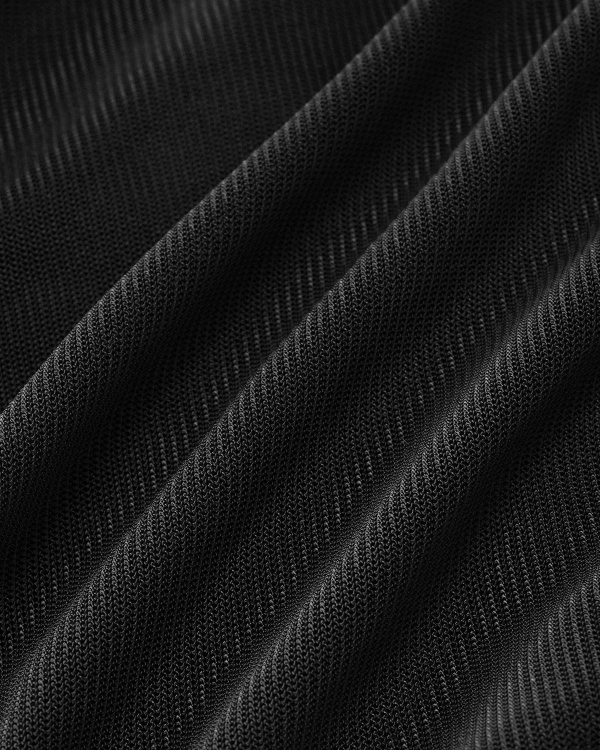 Black Mesh See-Through Tee