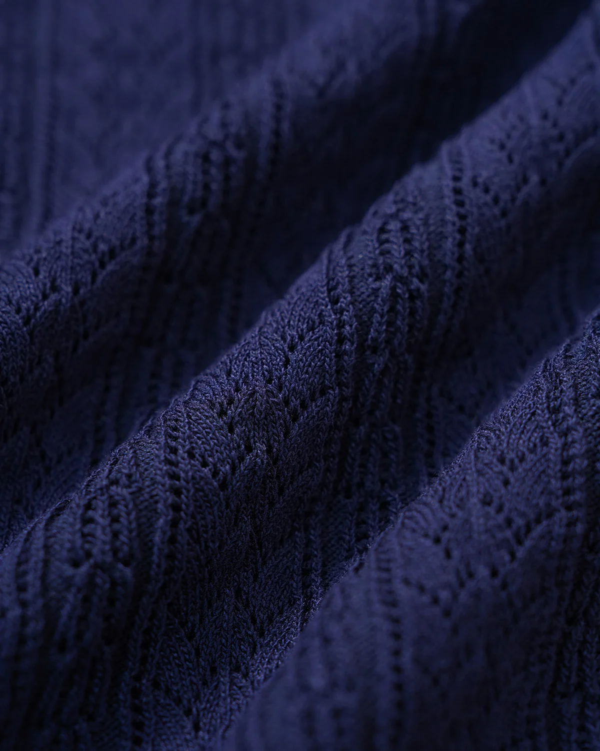 Navy Single Breasted Knit Cardigan