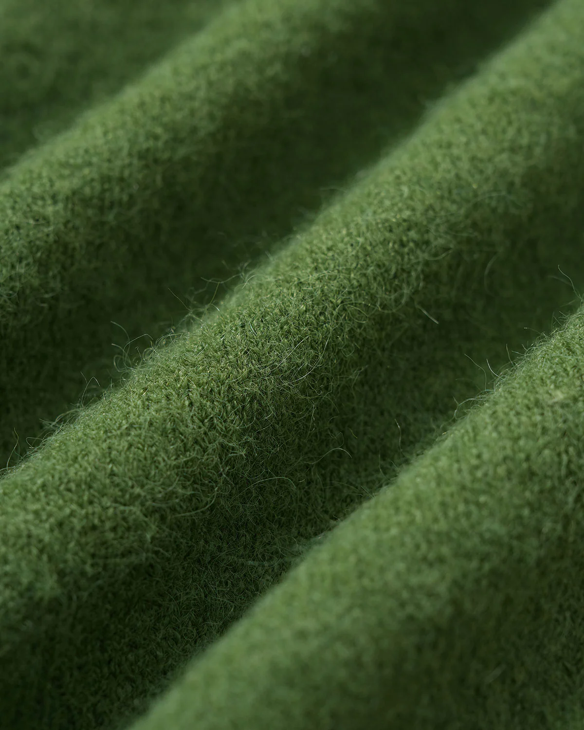 Green Round Neck Casual Knit Cardigan