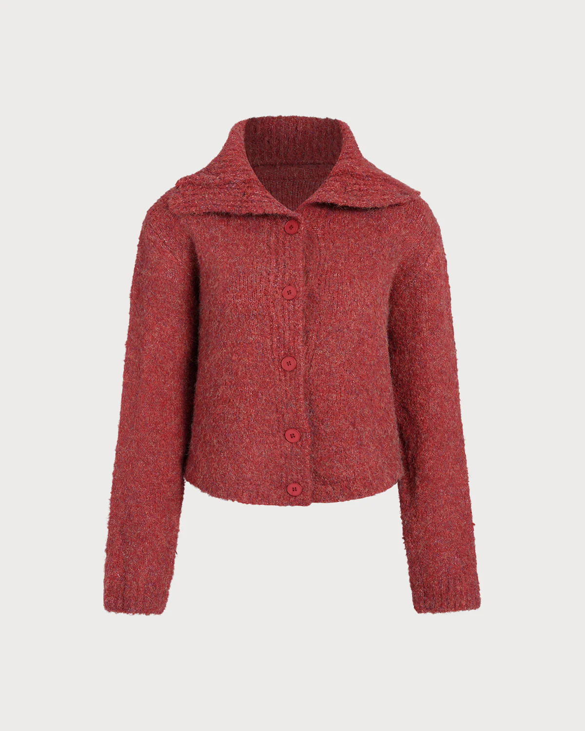 Red Turtle Knit Cardigan