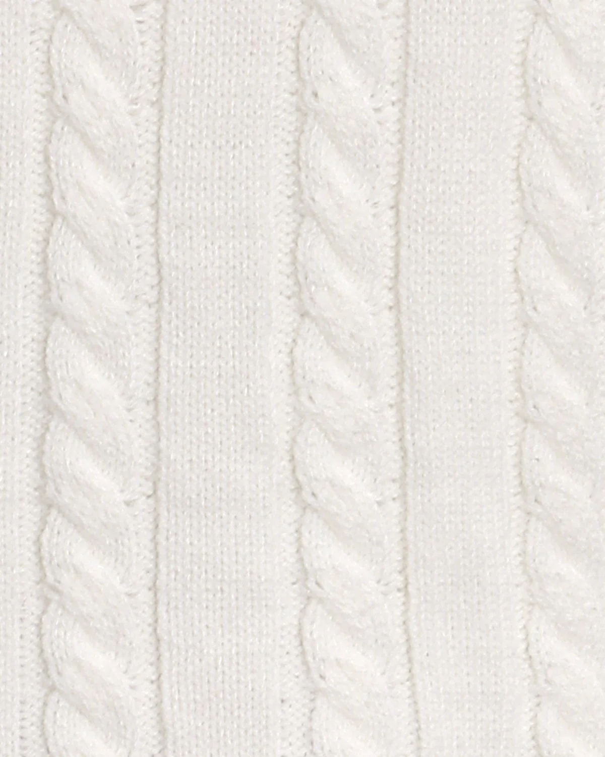 White Contrasting Button Sweater