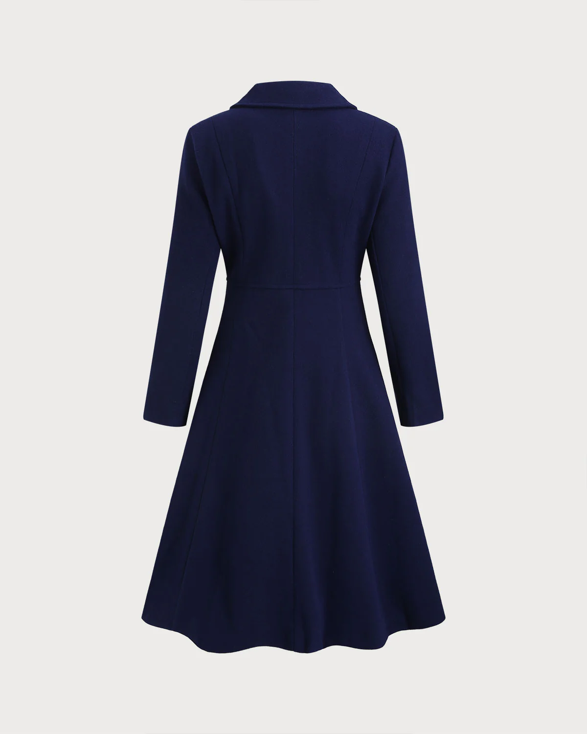 Navy 3/4 Length Sleeve Coat