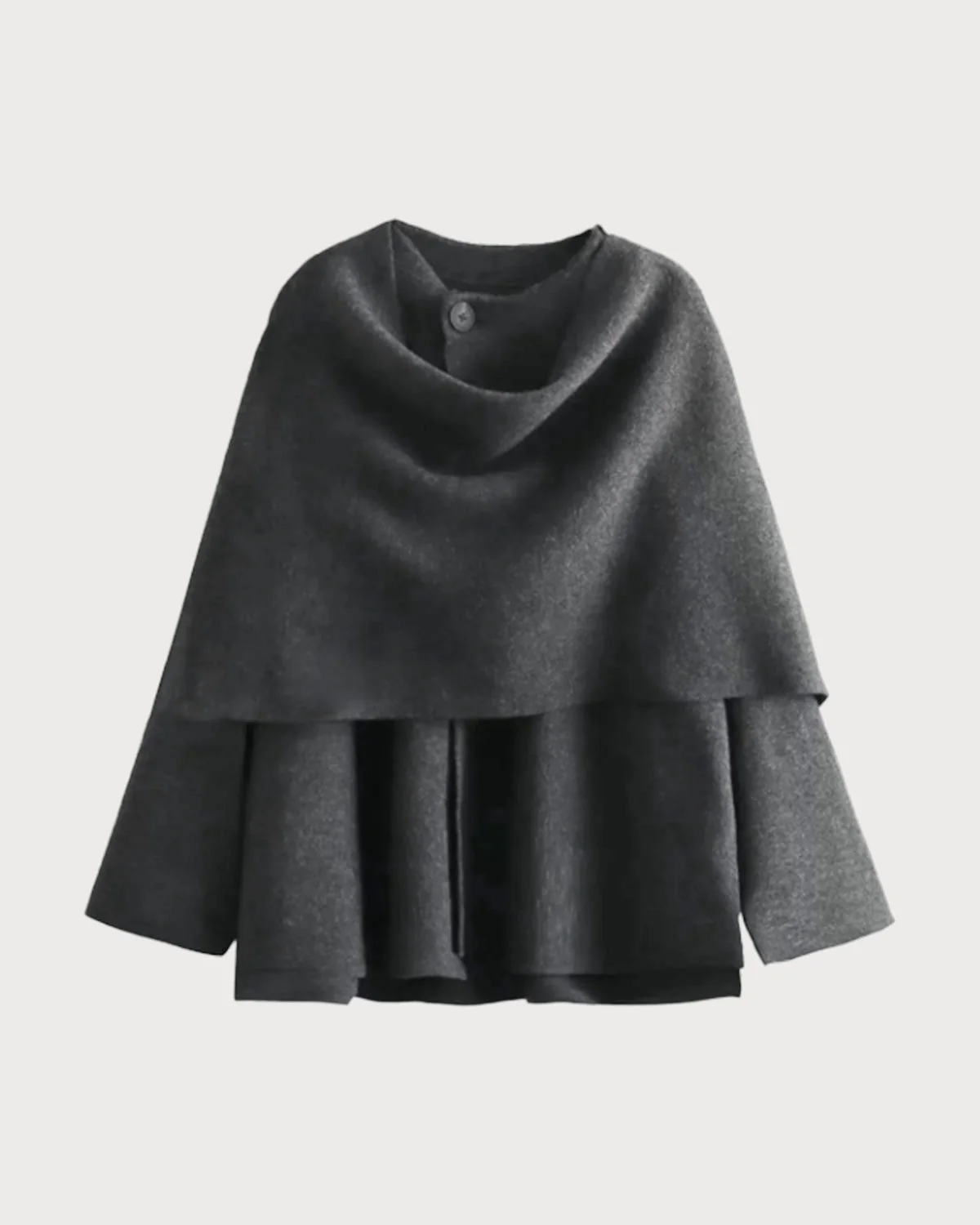 Grey Shawl Coat