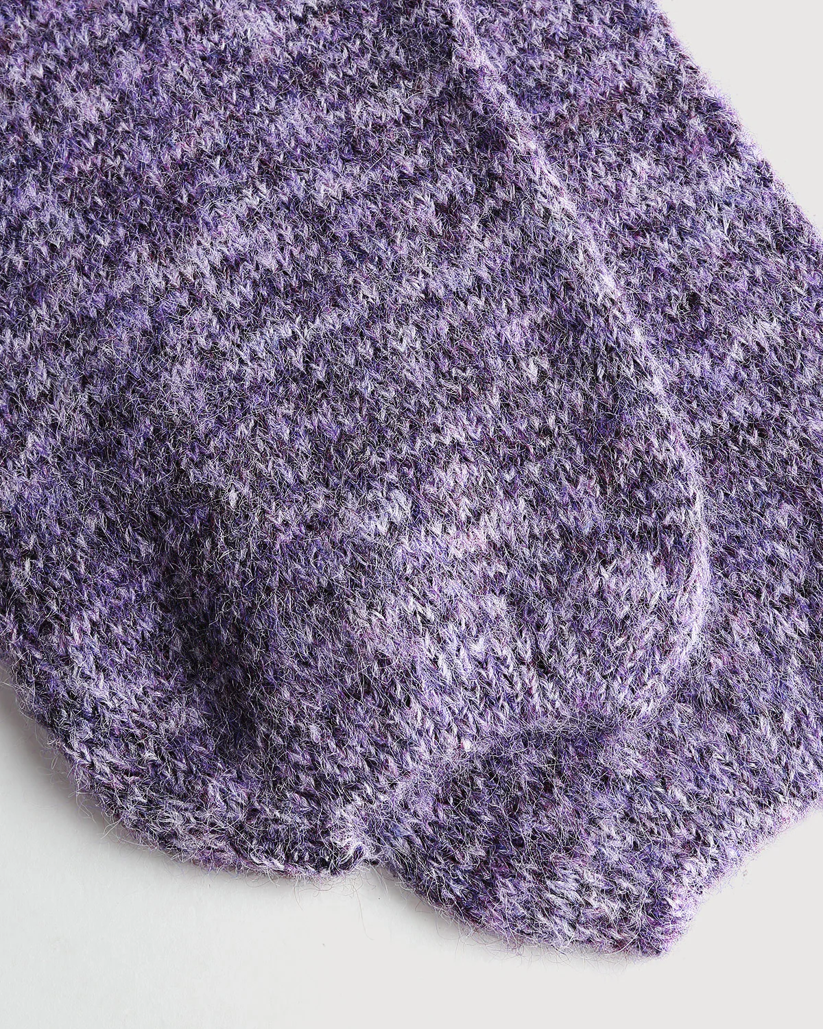 Purple Textured Loose Sweater