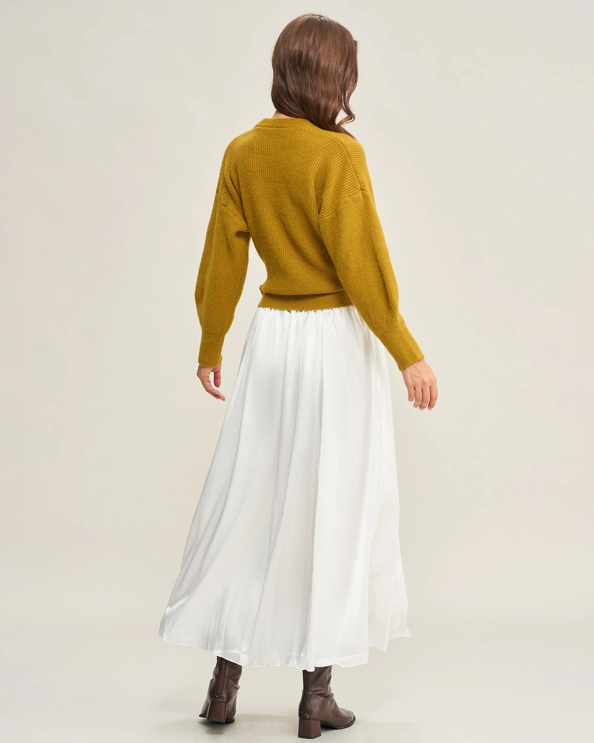 Ginger V Neck Drawstring Knit Cardigan