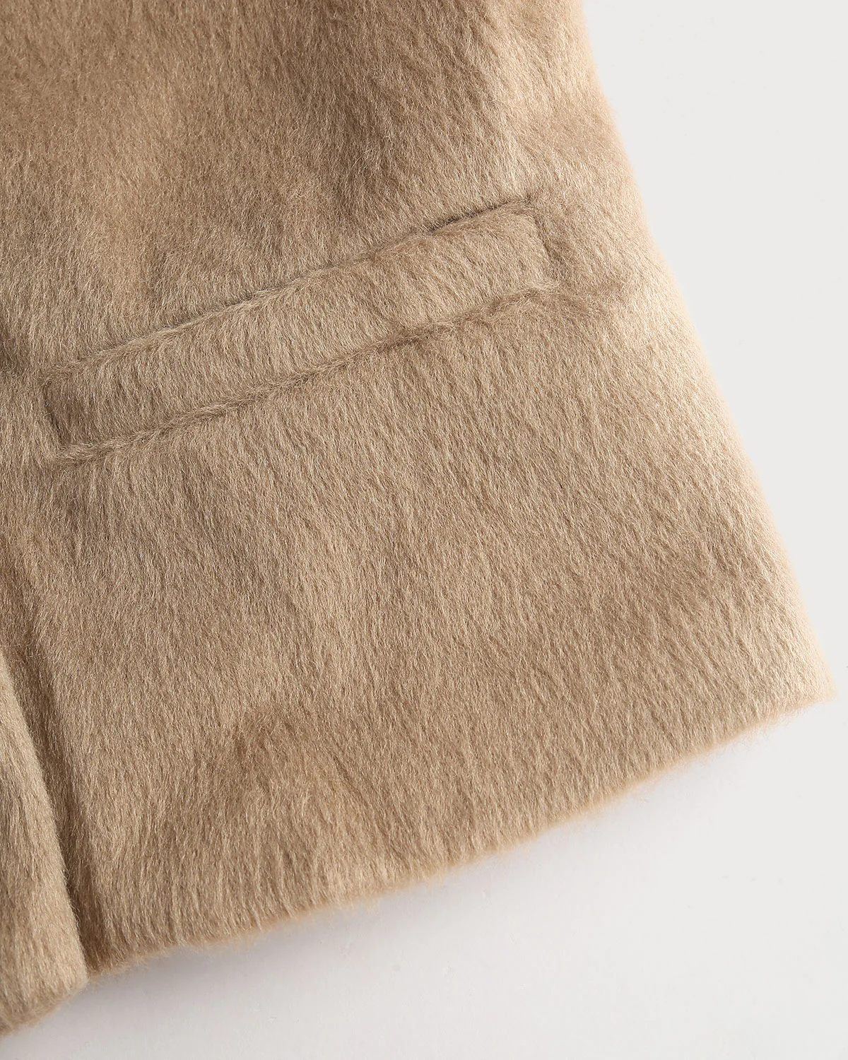 Camel Single Breasted Pockets Jacket