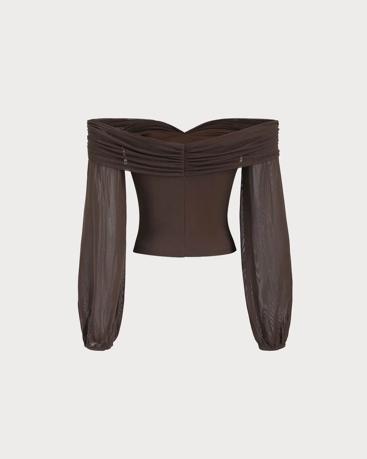 Coffee Off The Shoulder Twist Tee