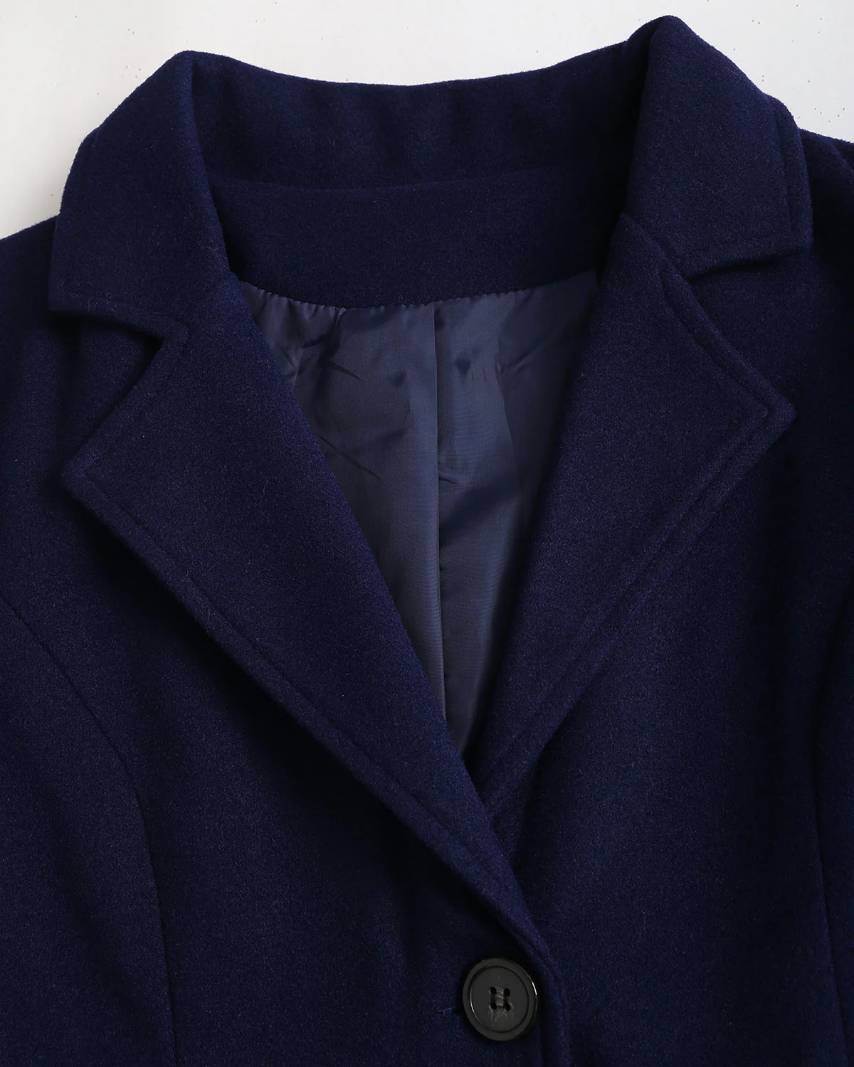 Navy 3/4 Length Sleeve Coat