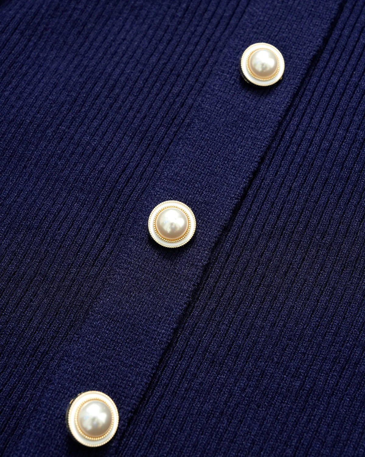 Navy Bell Sleeve A-Line Sweater Dress