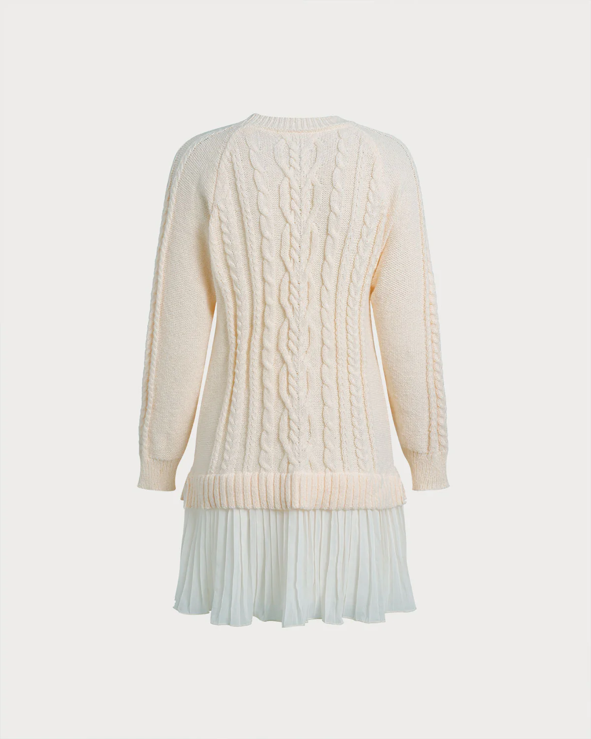 Apricot A-Line Sweater Dress