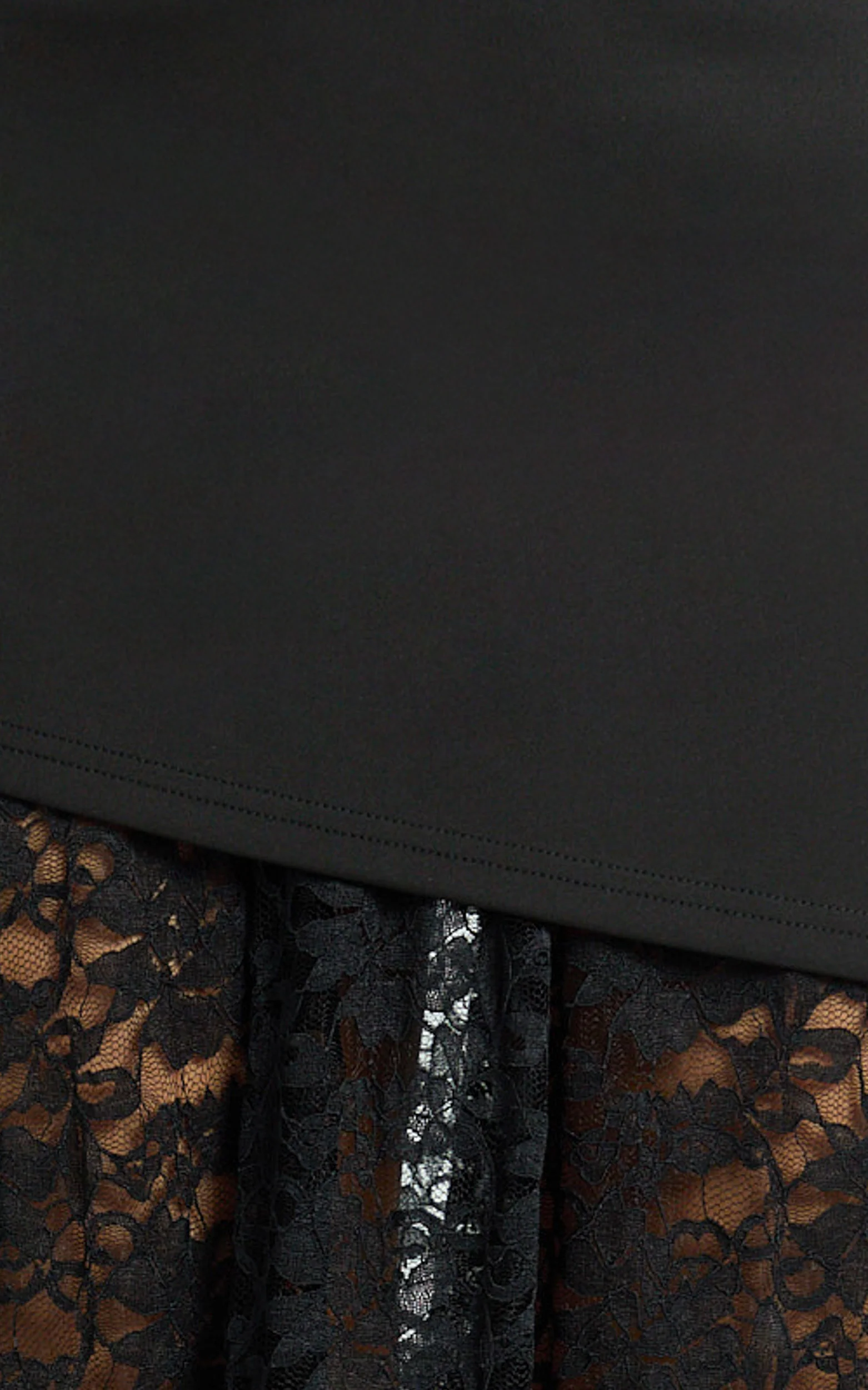 Mila Midi Dress - Strapless Dropped Waist Dress in Black