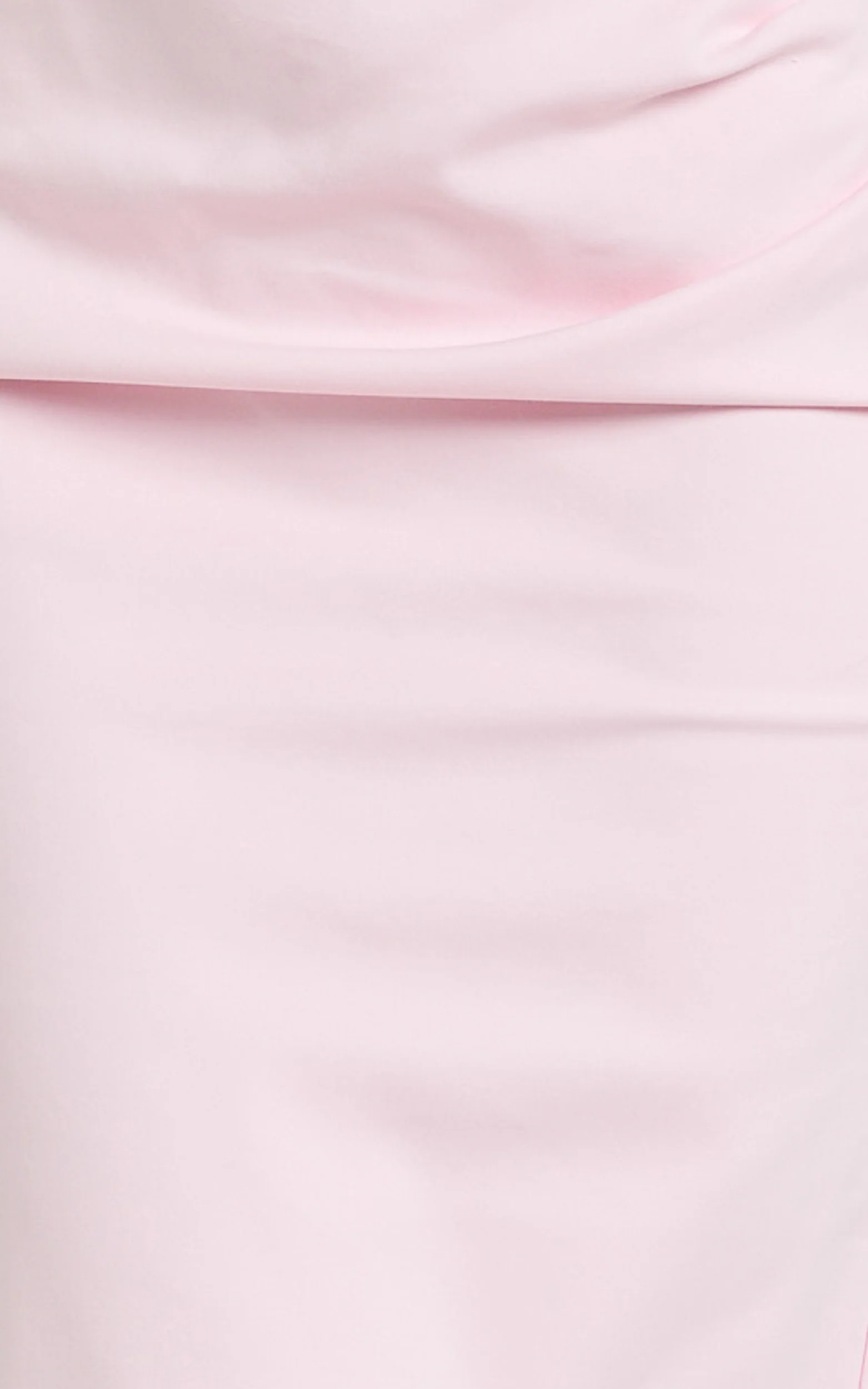 Jamie Midi Dress - Strapless Ruched Fitted Column Dress in Pink