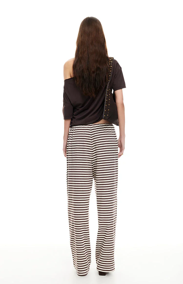 Lioness Bloom Dark Chocolate Stripe Pants