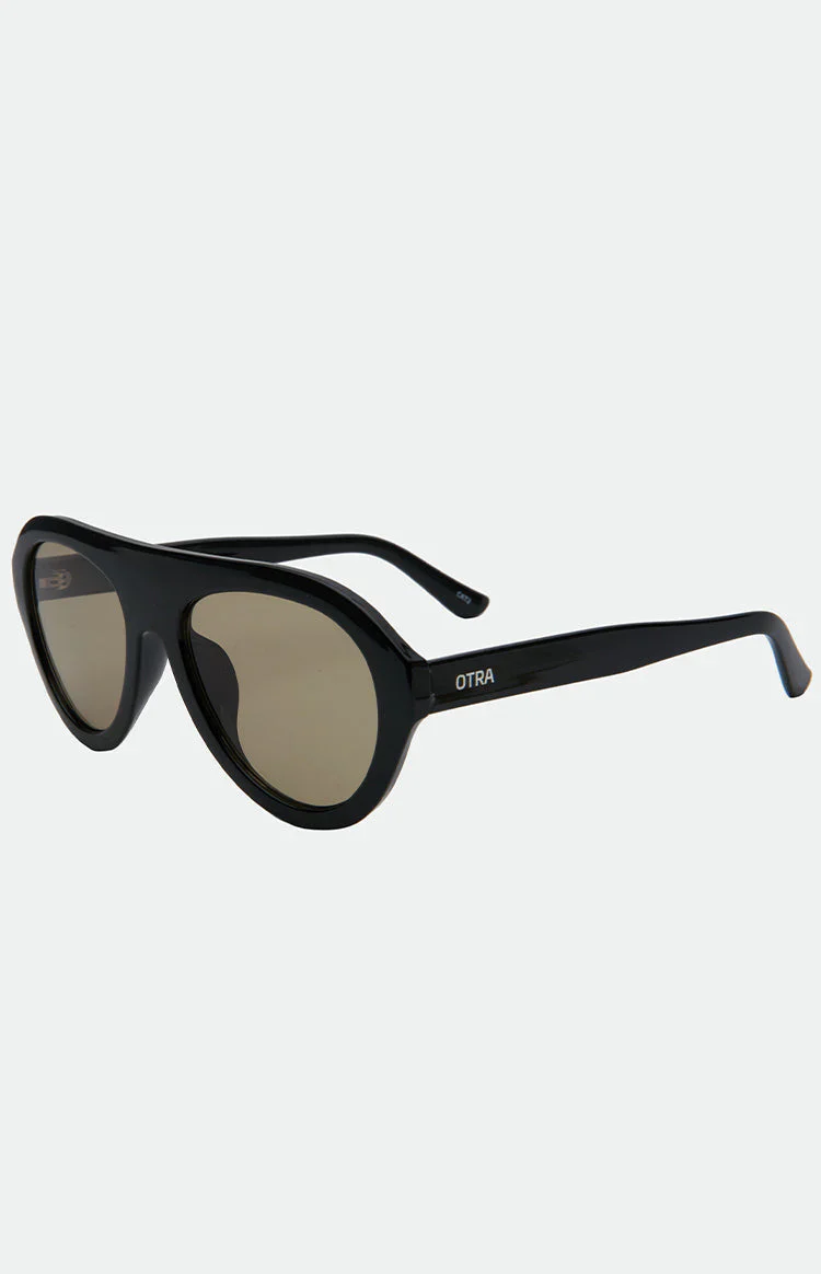 Otra Eyewear Maddy Black Aviator Sunglasses