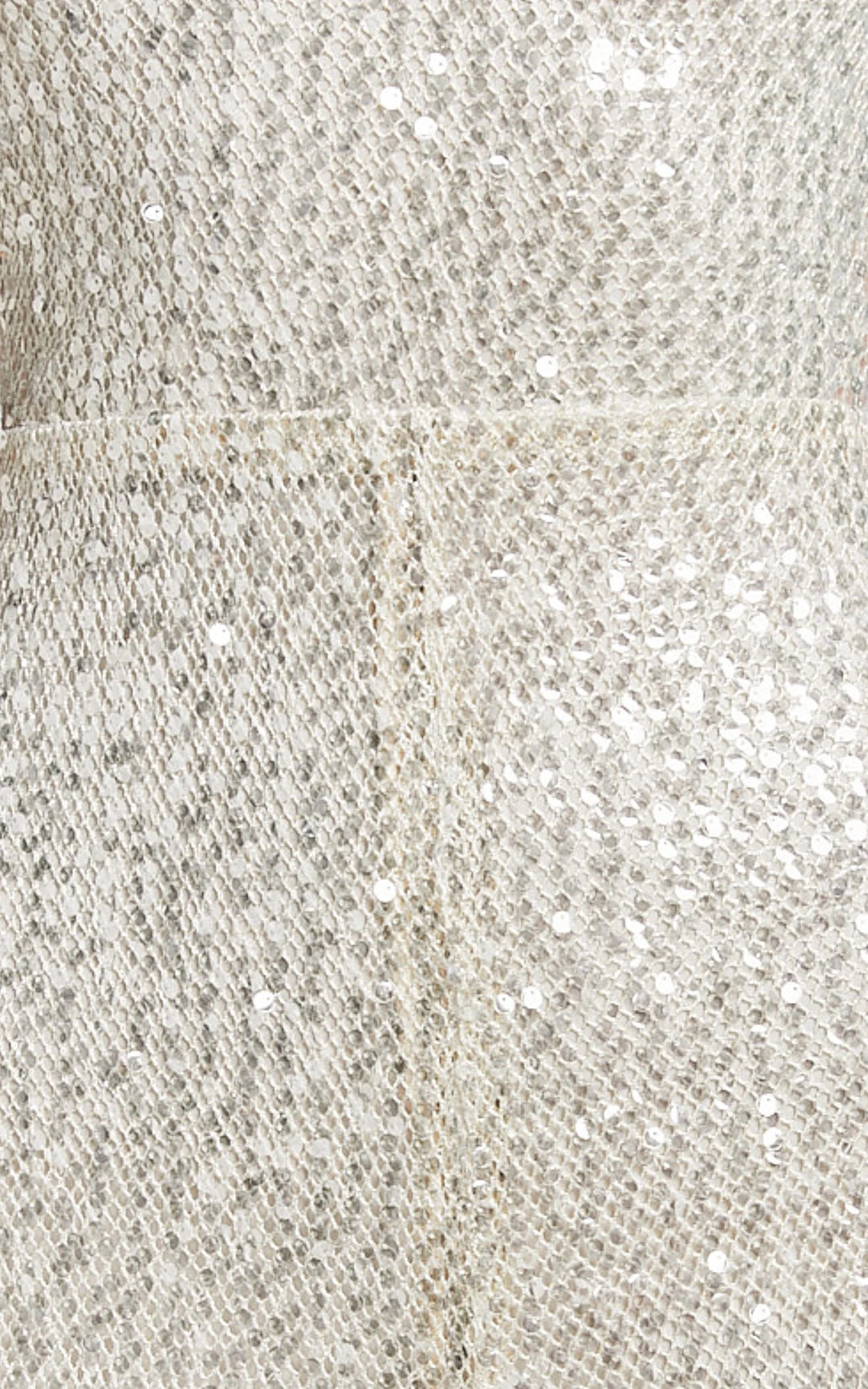 Carlie Jumpsuit - Straight Neck Strappy Sequin in Champagne