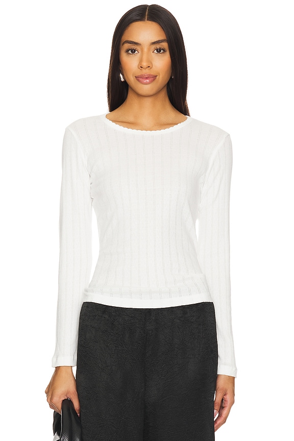Pointelle Long Sleeve