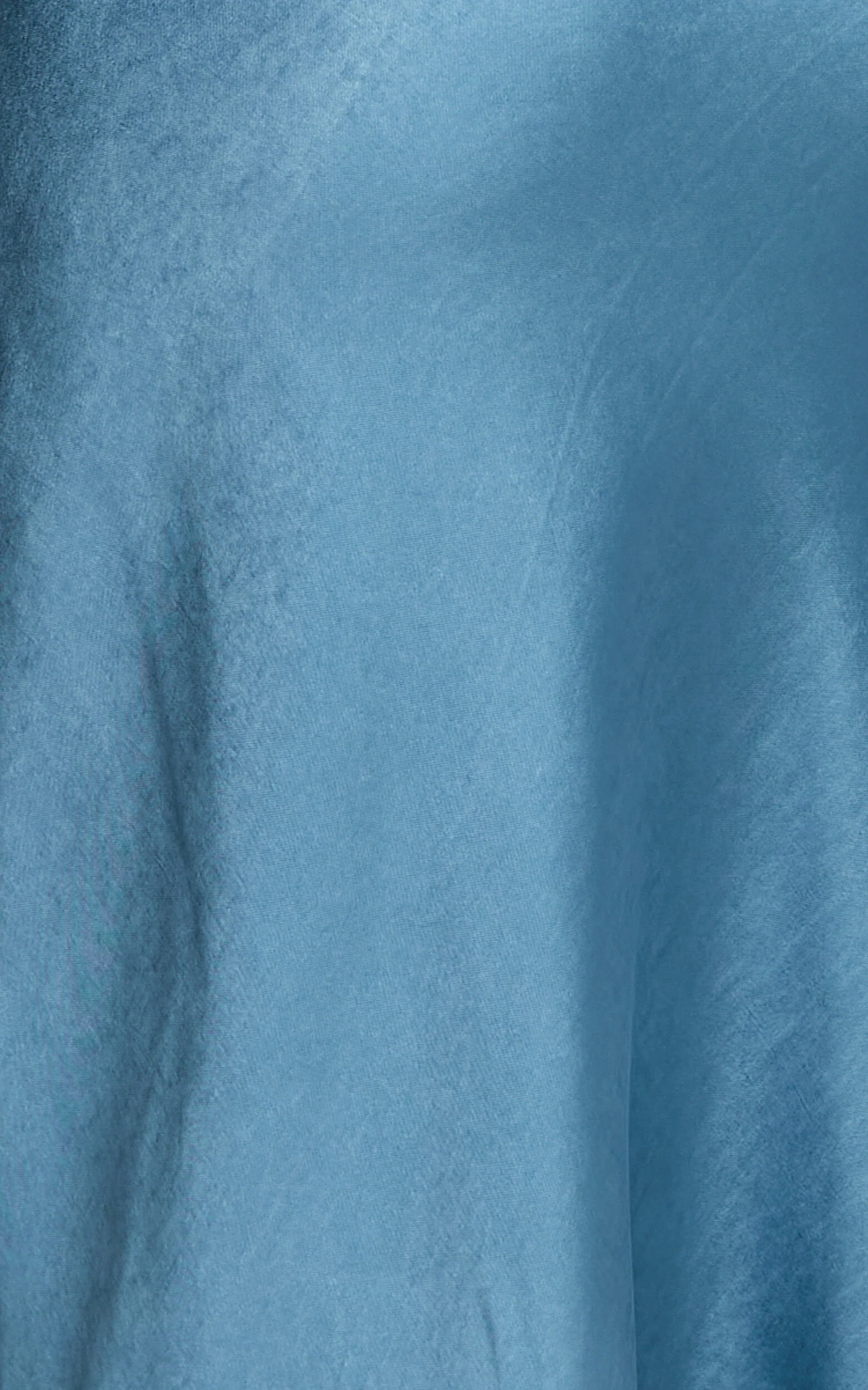 Charlita Maxi Dress - Strapless Cowl Back Satin Dress in Steel Blue