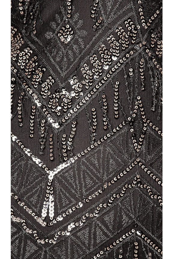 Nia Sequin Fringe Dress