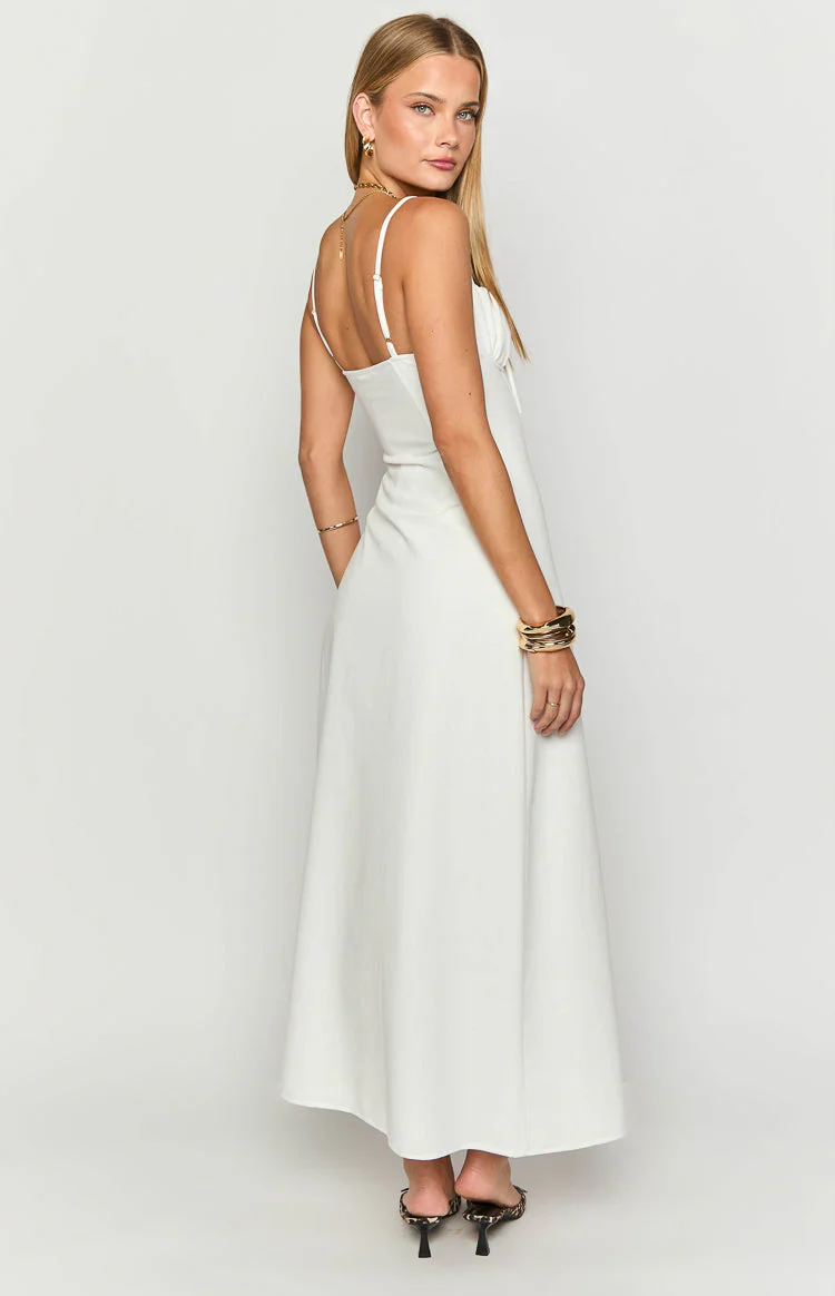 Kayla White Maxi Dress