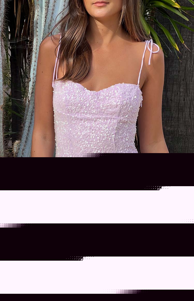 Penny Lane Purple Sequin Mini Dress