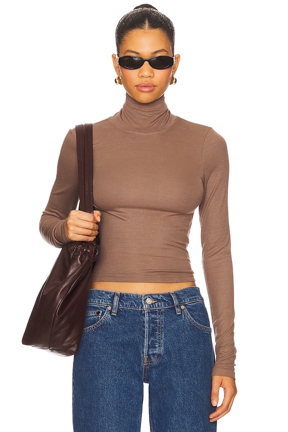 Felix Crop Turtle Neck Top