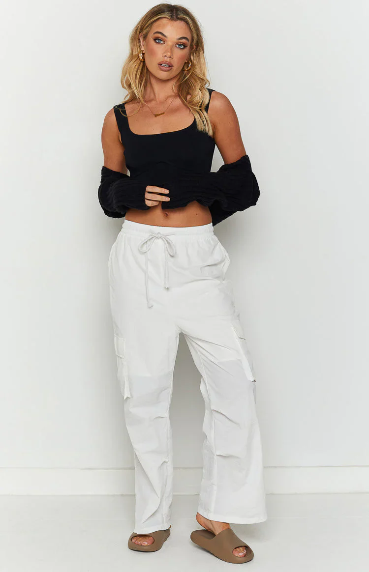 Briar White Cargo Pants
