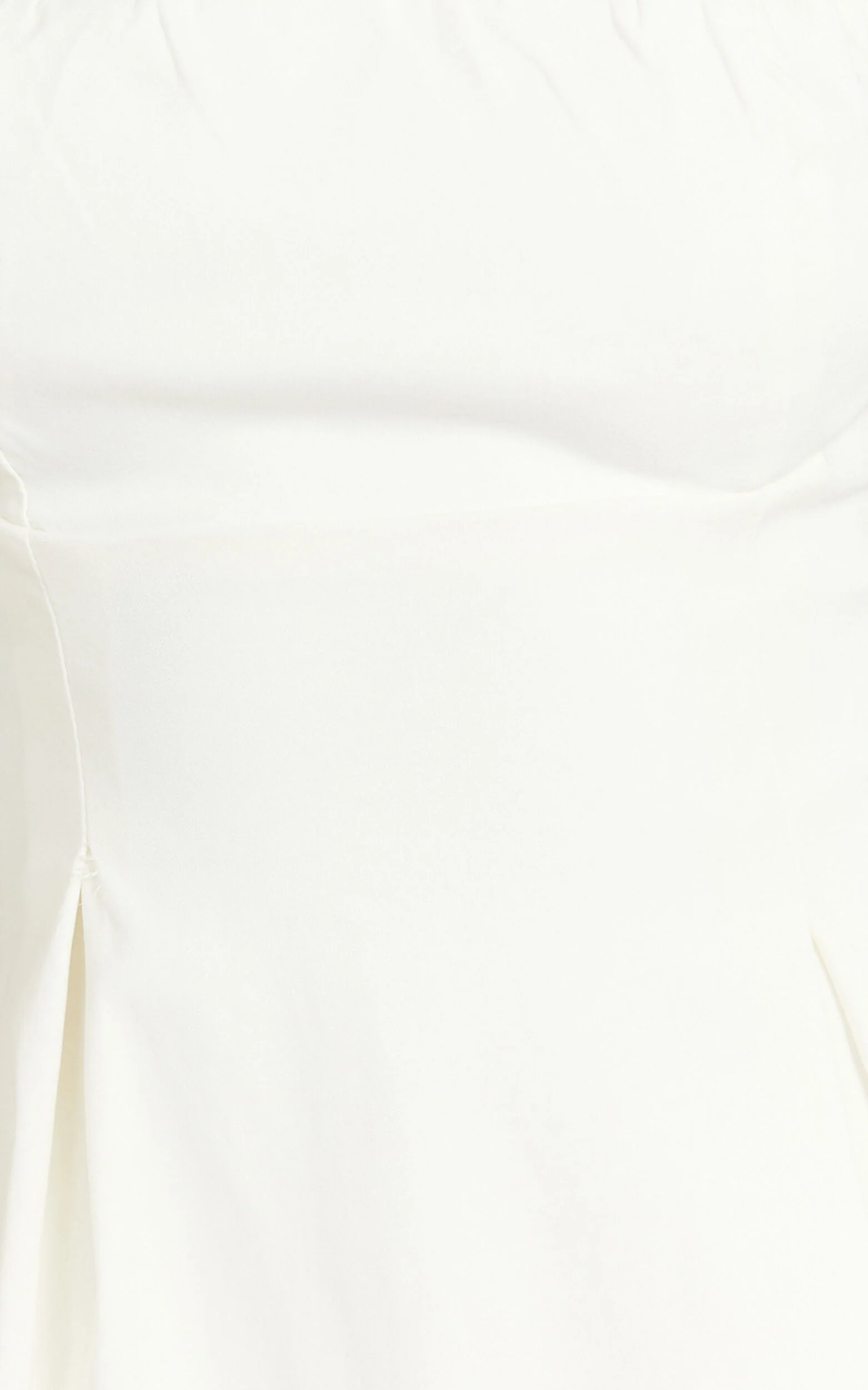 Ida Mini Dress - Wide Strap Straight Neck  Bow Back Dress in White