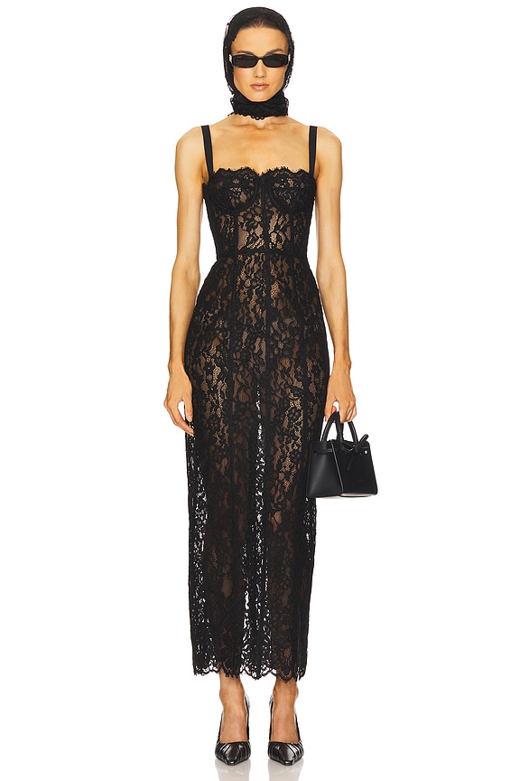 The Lace Column Dress