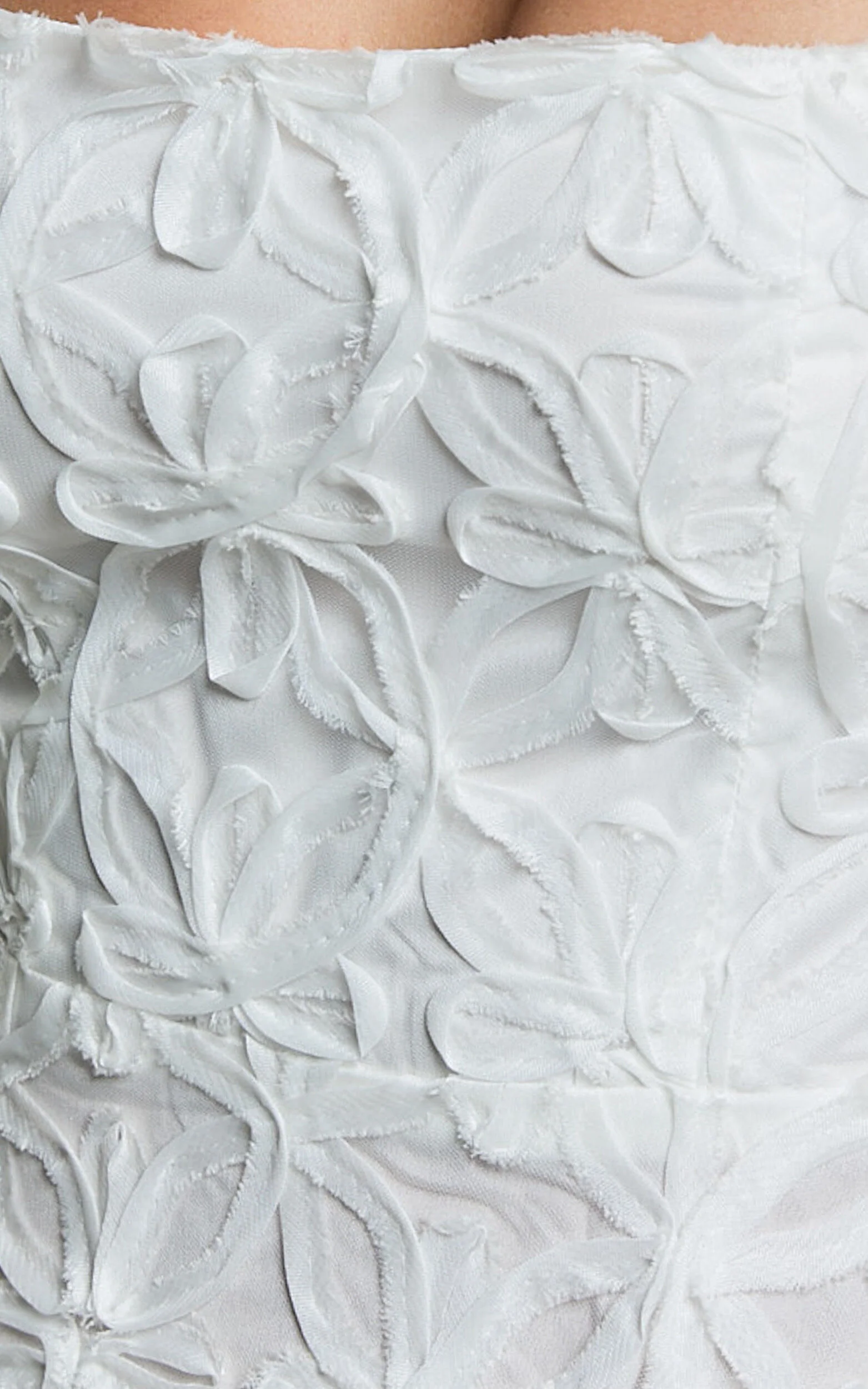 Clarissa Midi Dress - Square Neck Open Back A Line Dress in White