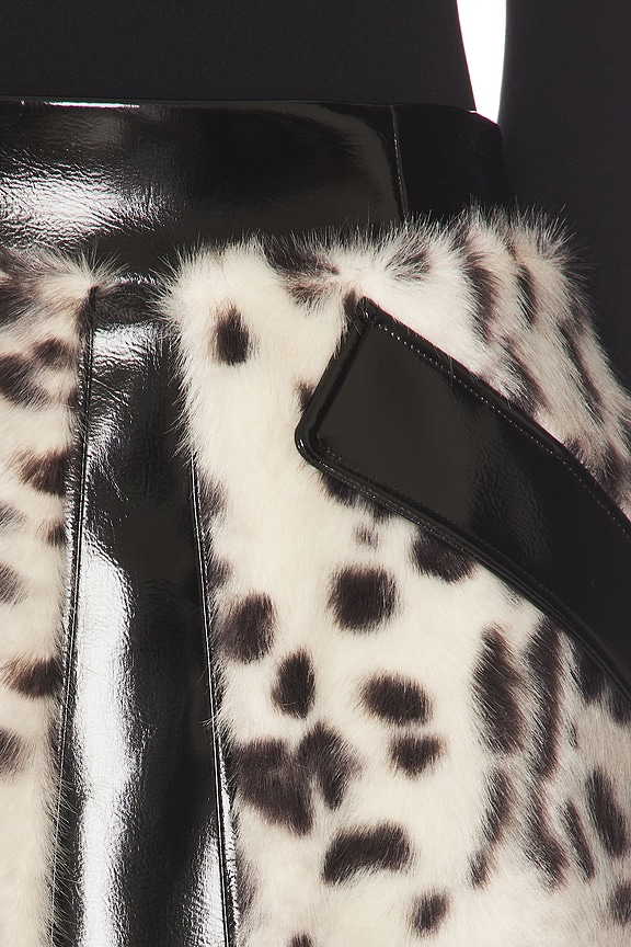 x REVOLVE Cherry Faux Fur Skirt