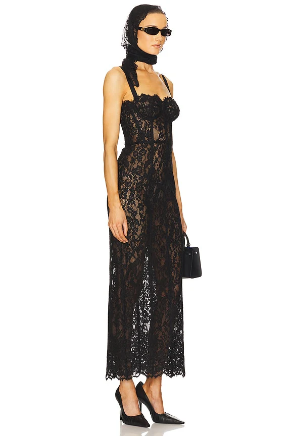 The Lace Column Dress