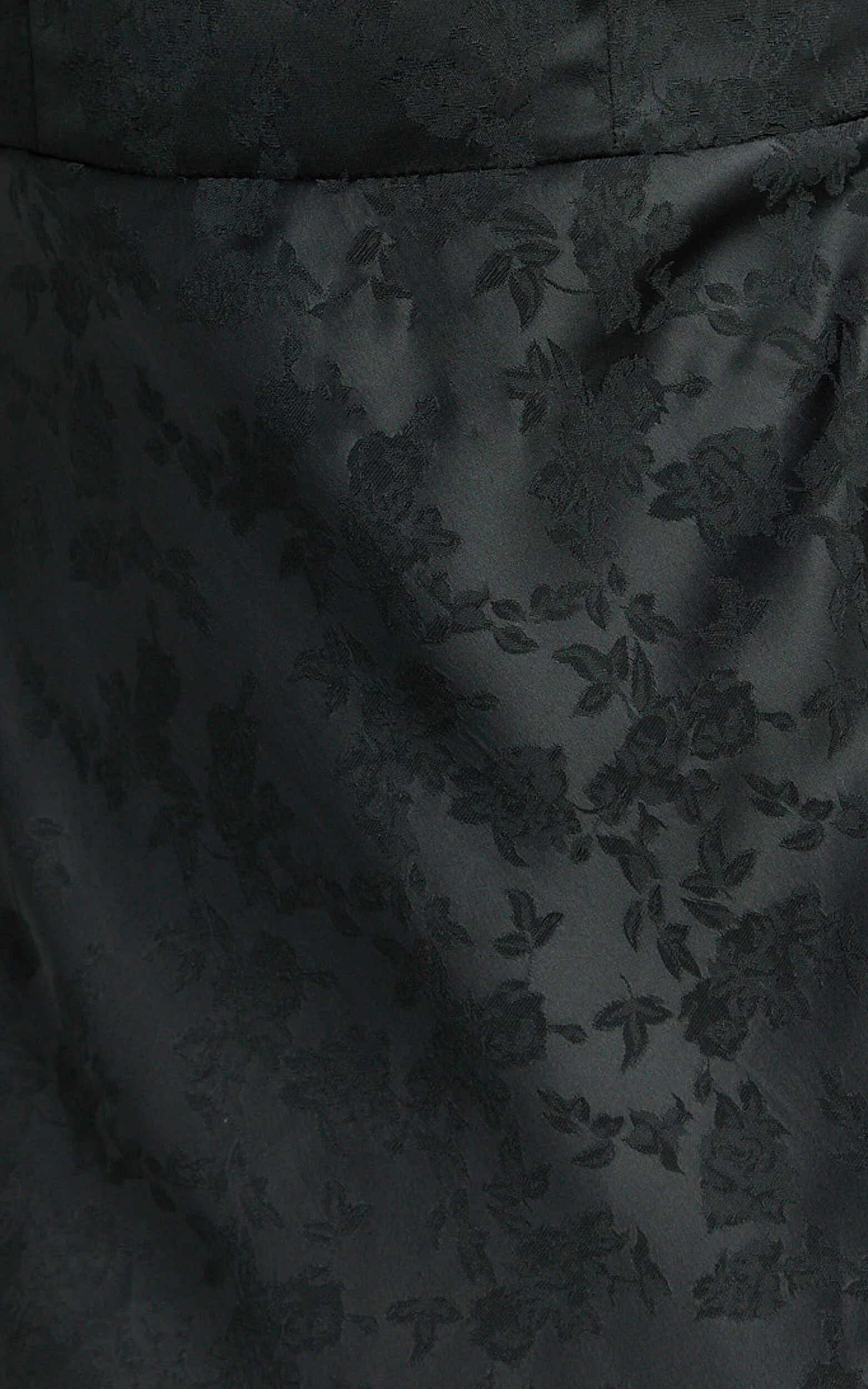 Vance Midi Dress - Ruched Cap Sleeve Bustier Bias Cut Dress in Black