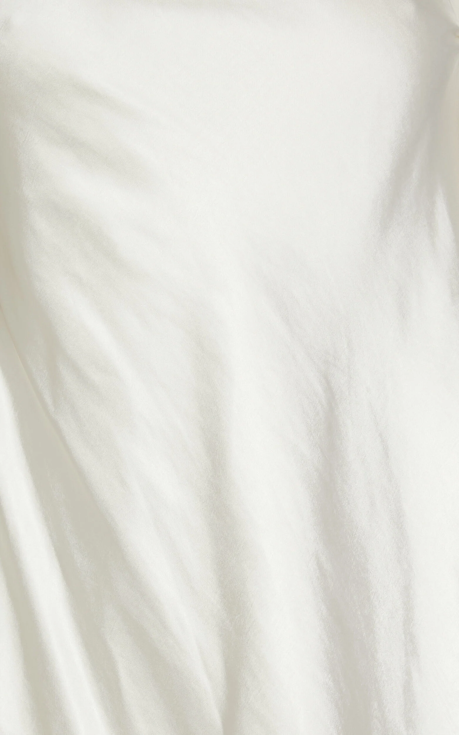 Karla Mini Dress - One Shoulder Long Sleeve Dress in Pearl